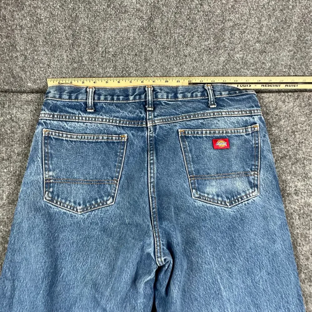 Dickies Jeans Mens Size 36x30 Blue Straight Leg Workwear Denim‎ Relaxed Fit